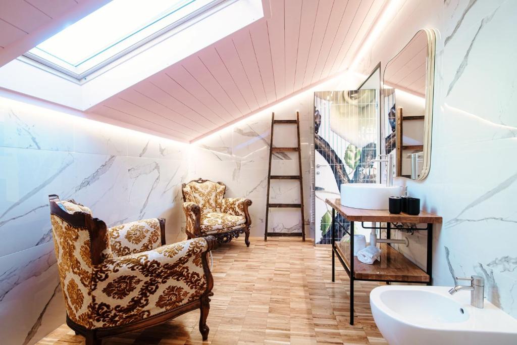 Posezení v ubytování Aurum - Como Luxury Suites