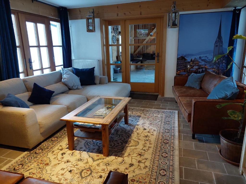 Posezení v ubytování Landhaus Algerhof