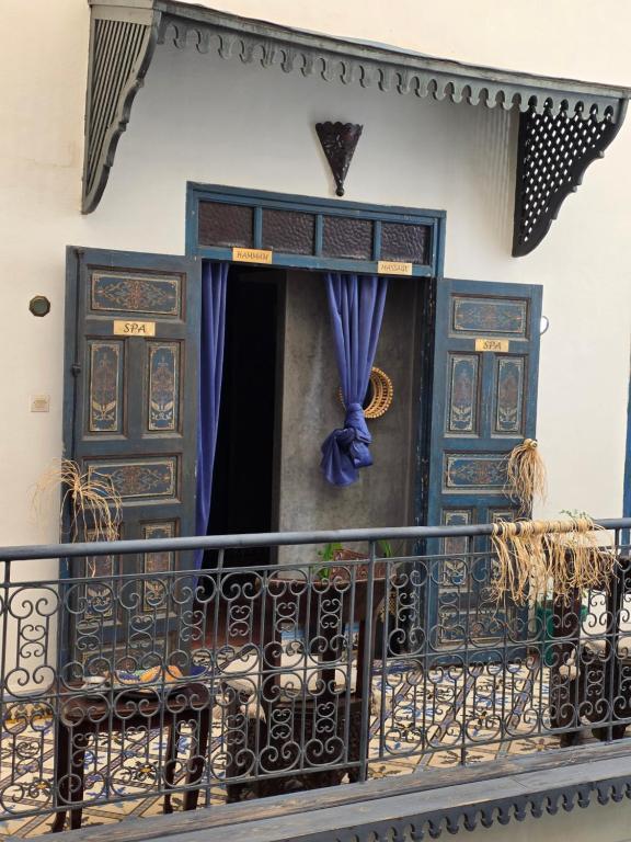 Balkón nebo terasa v ubytování Riad Aloes & Spa