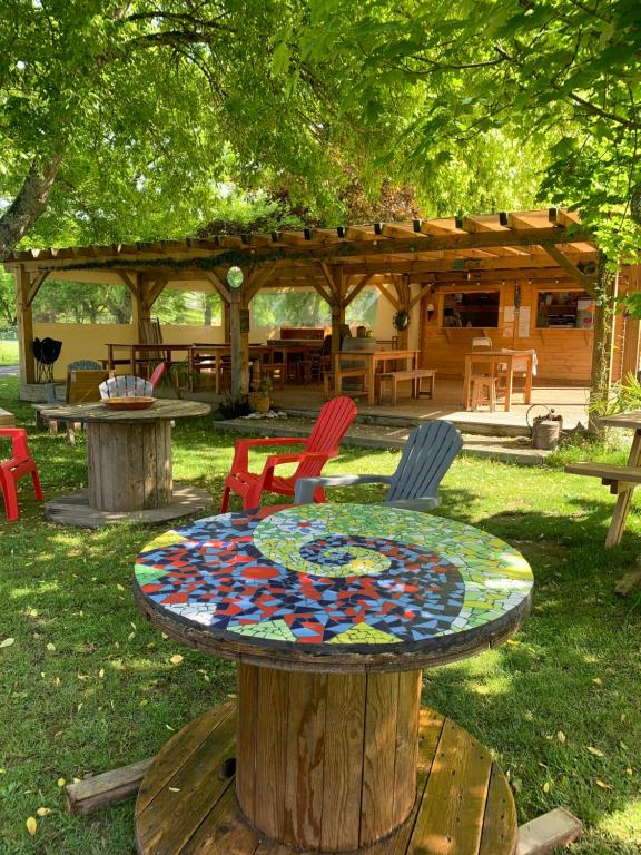 Zahrada ubytování Camping Le Saillet