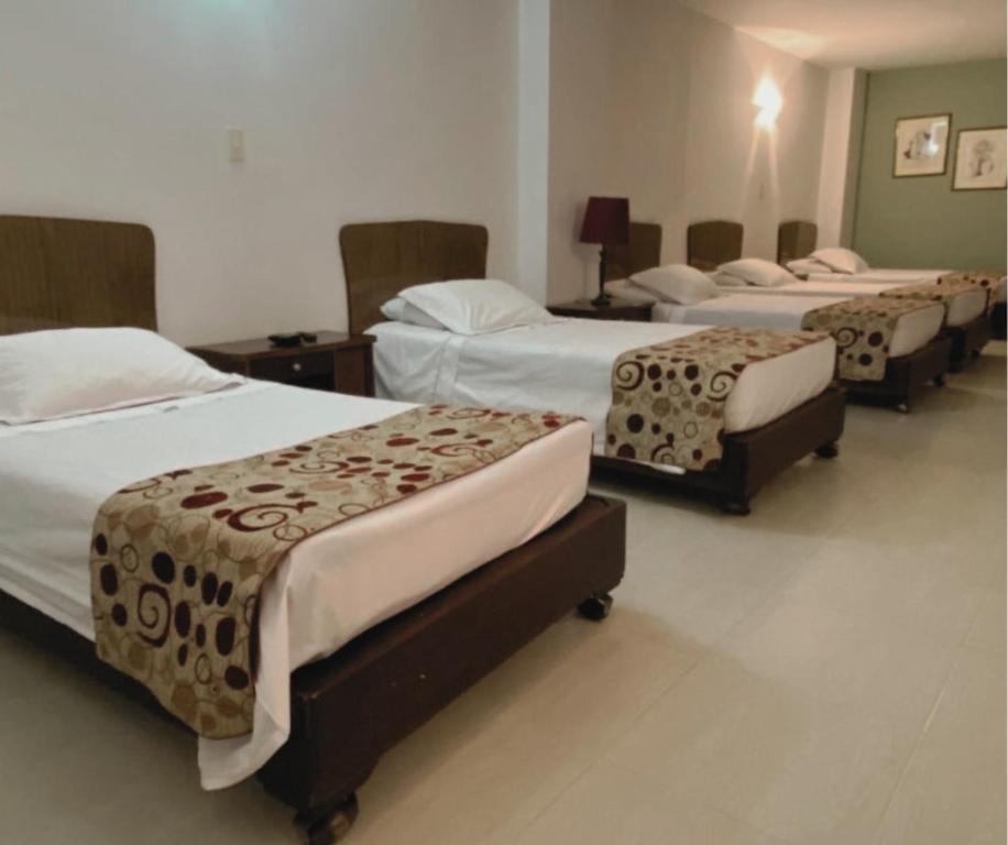 Postel nebo postele na pokoji v ubytování Gran Hotel