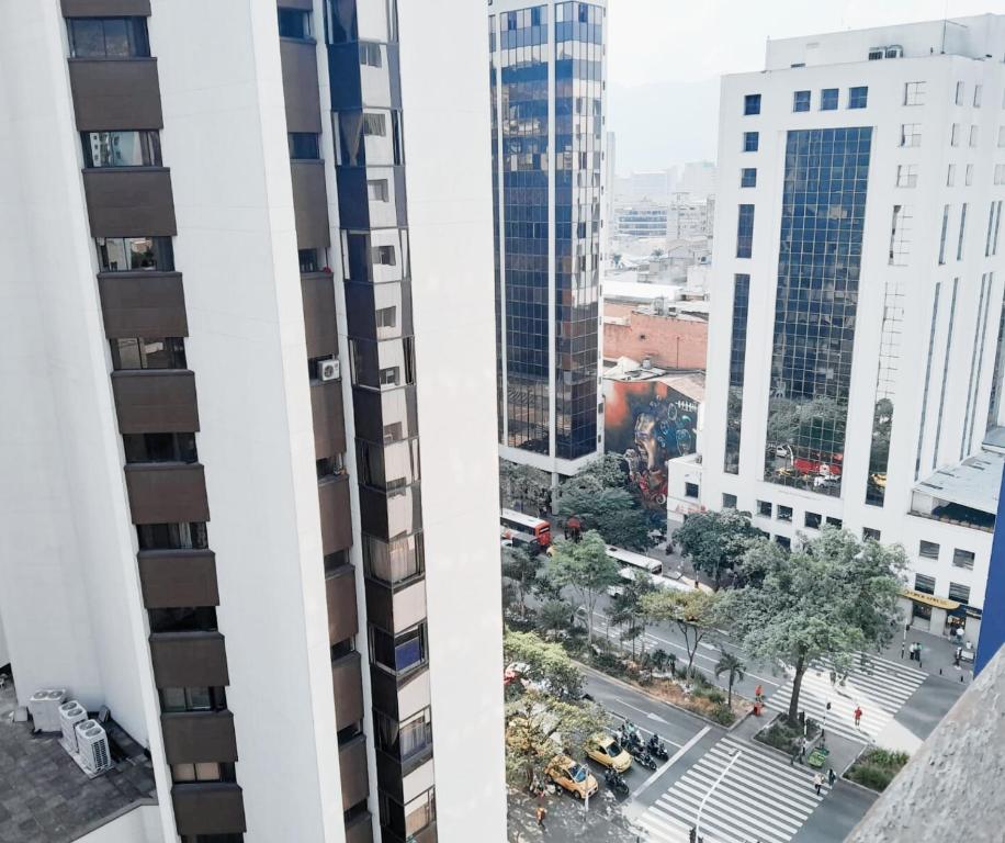 Nespecifikovaný výhled na destinaci Medellín nebo výhled na město při pohledu z hotelu