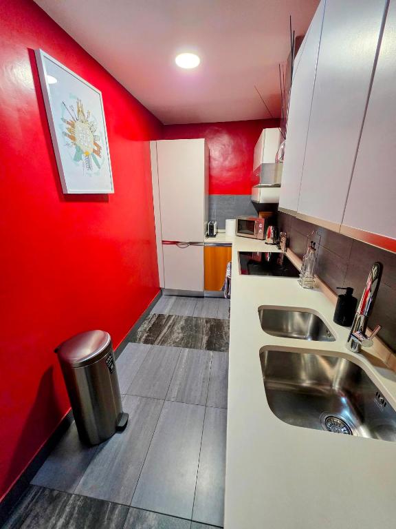 Kuchyňa alebo kuchynka v ubytovaní Luxury Central Apartment