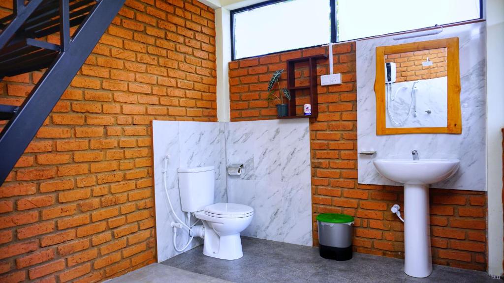 Koupelna v ubytování Sigiri SAAT Cabana