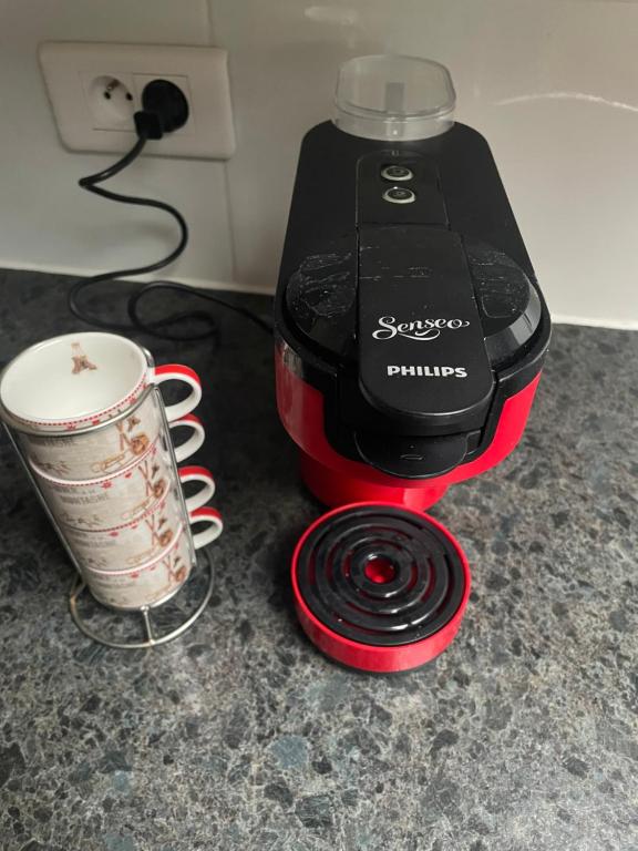 Příslušenství pro přípravu čaje a kávy v ubytování Appartment tourmalet