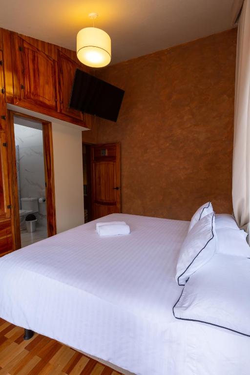 Postel nebo postele na pokoji v ubytování Hotel Casa Agave