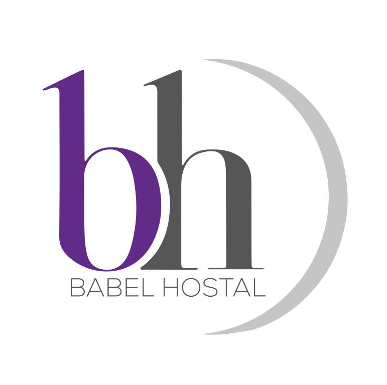 a logo for a hospital with the letter d and the letter d in a circle at Babel Hostal in Villa María