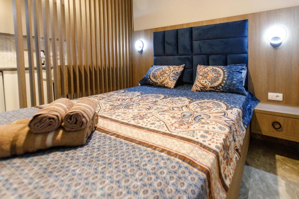 Postel nebo postele na pokoji v ubytování Apartments Posejdon Lux
