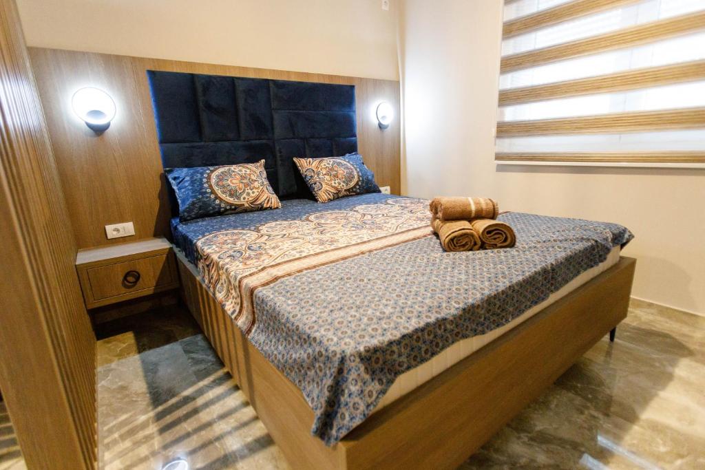 Postel nebo postele na pokoji v ubytování Apartments Posejdon Lux