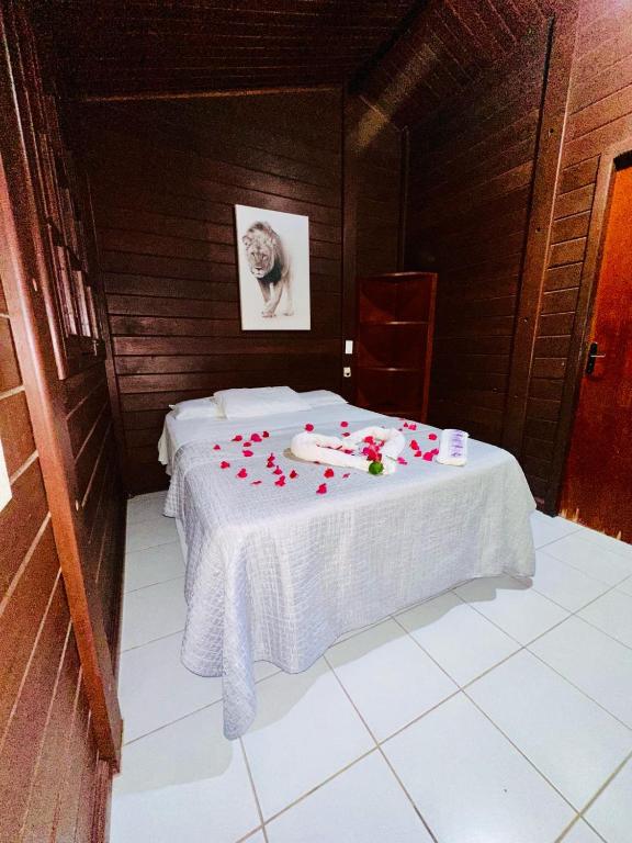 Cama o camas de una habitación en Jeri Kite Surf Pousada