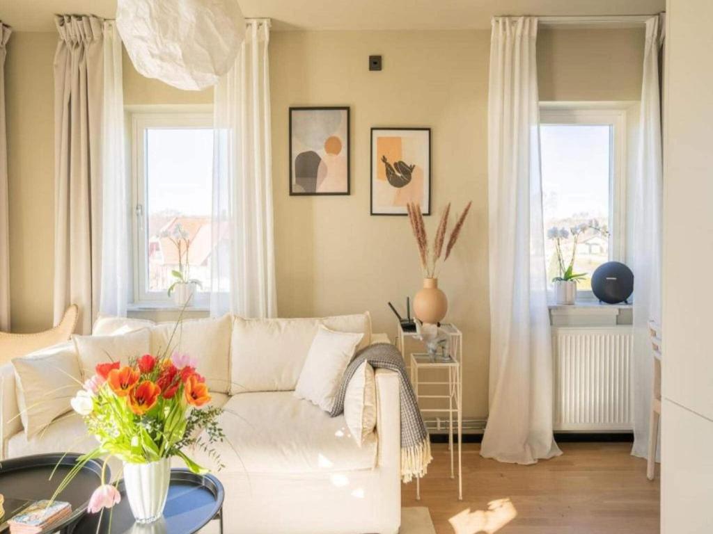 Posezení v ubytování One Double Room in Sölvesborg