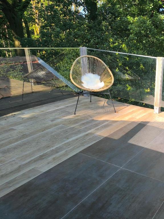 Balkón nebo terasa v ubytování Studio autonome magnifique TB situé Chaumont-Gistoux