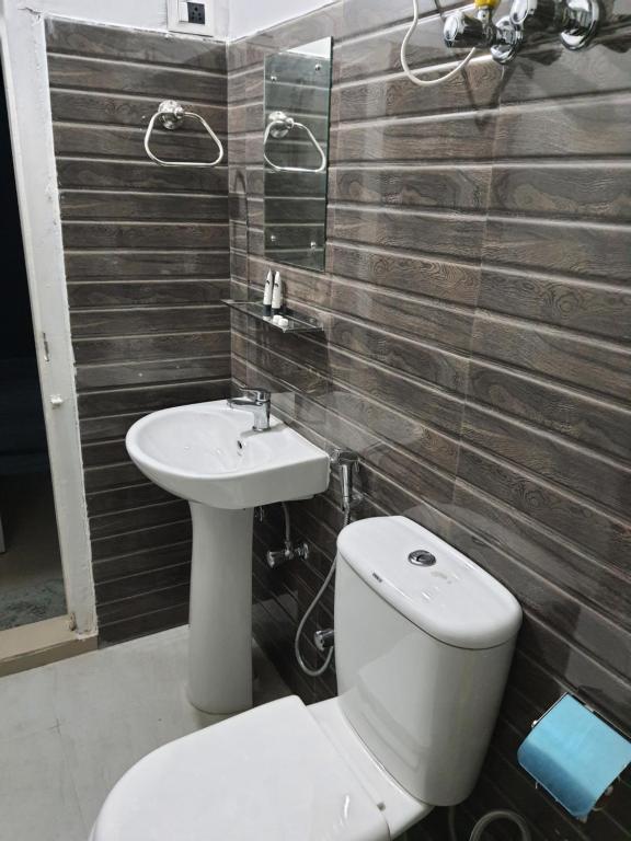 Koupelna v ubytování Chunni homestay