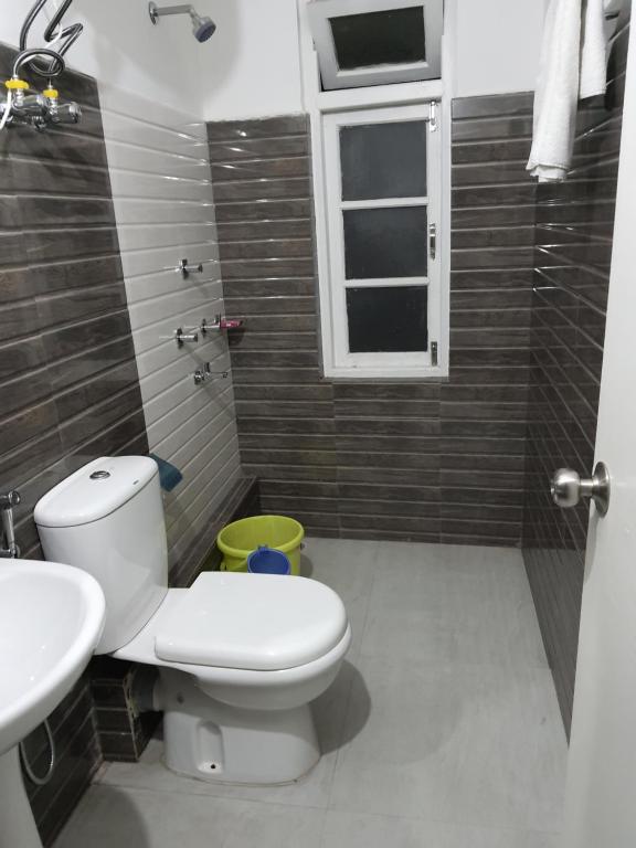 Koupelna v ubytování Chunni homestay