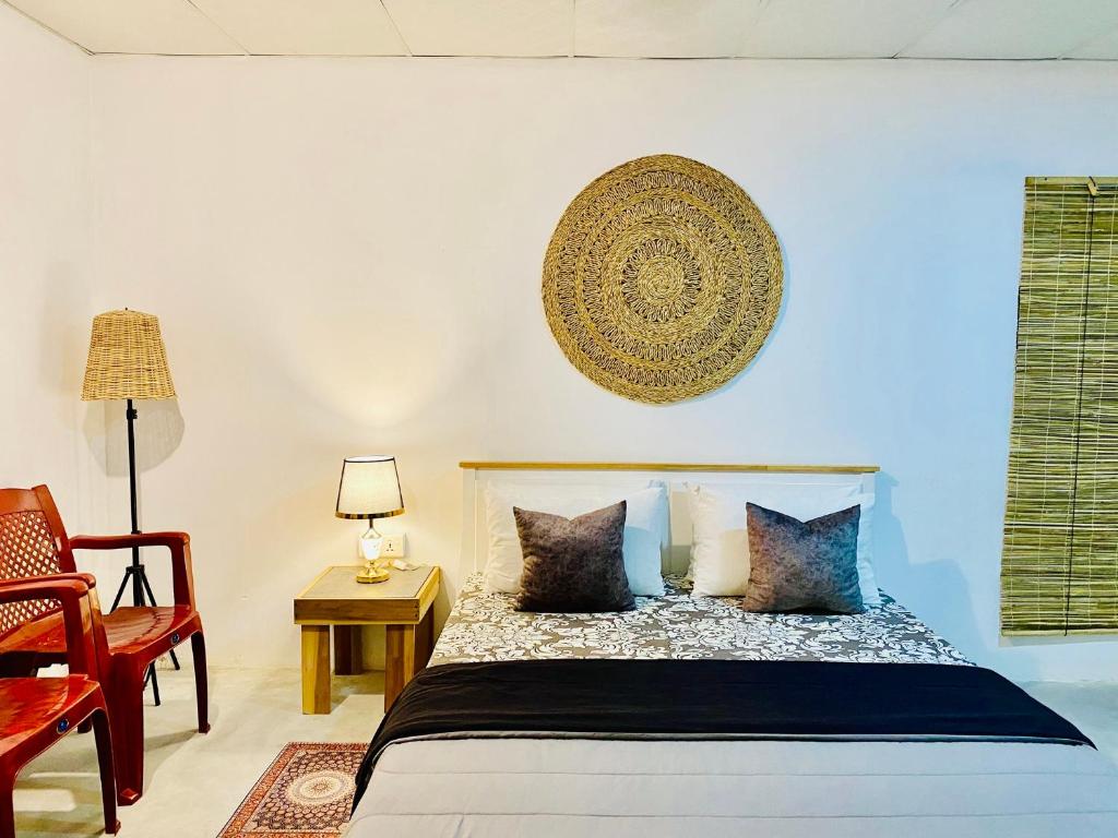 Postel nebo postele na pokoji v ubytování Coastal villa