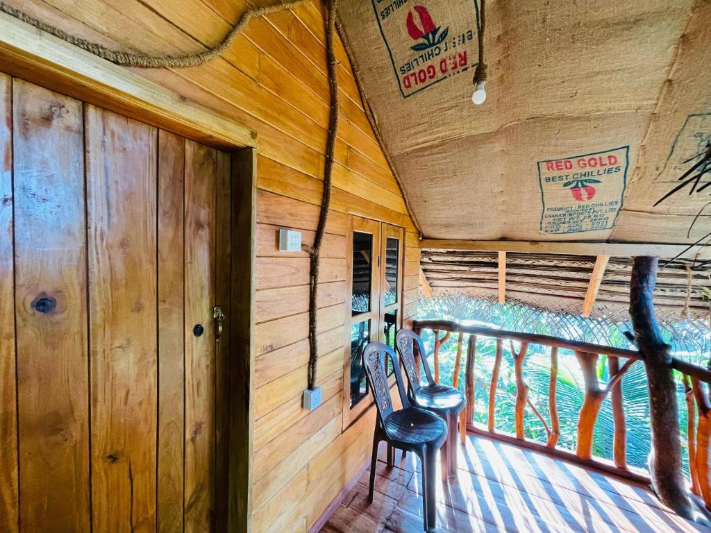 Balkón nebo terasa v ubytování Green land tree house sigiriya