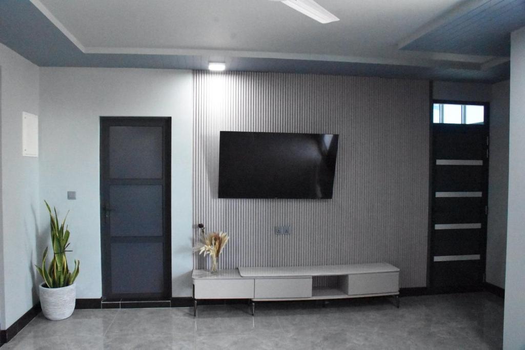 TV a/nebo společenská místnost v ubytování Jazz guest house