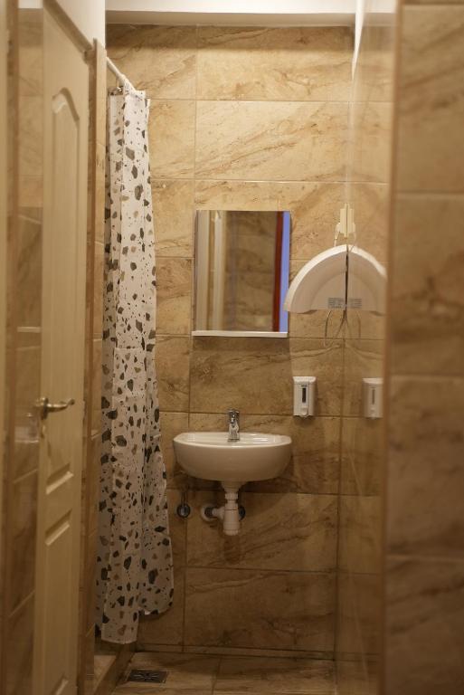 A bathroom at Center Hostel and Guest House