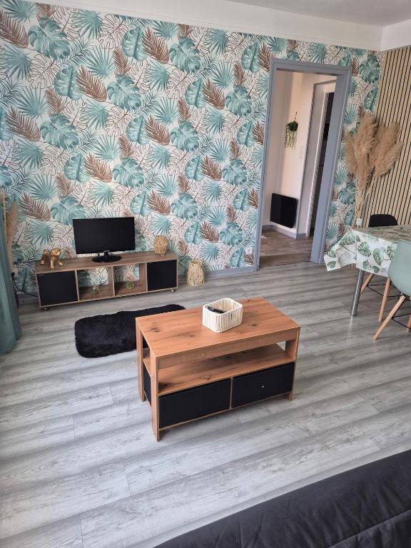 Χώρος καθιστικού στο Appartement vu Boulogne-sur-Mer