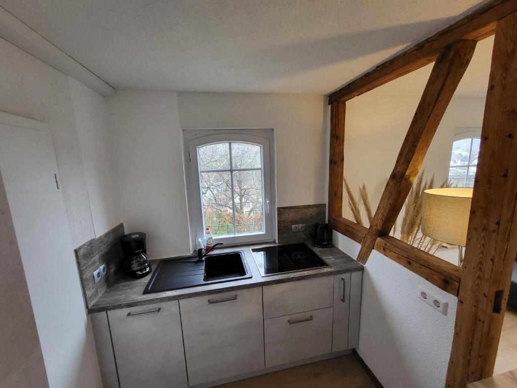 Kuchyň nebo kuchyňský kout v ubytování Schwarzwaldblick