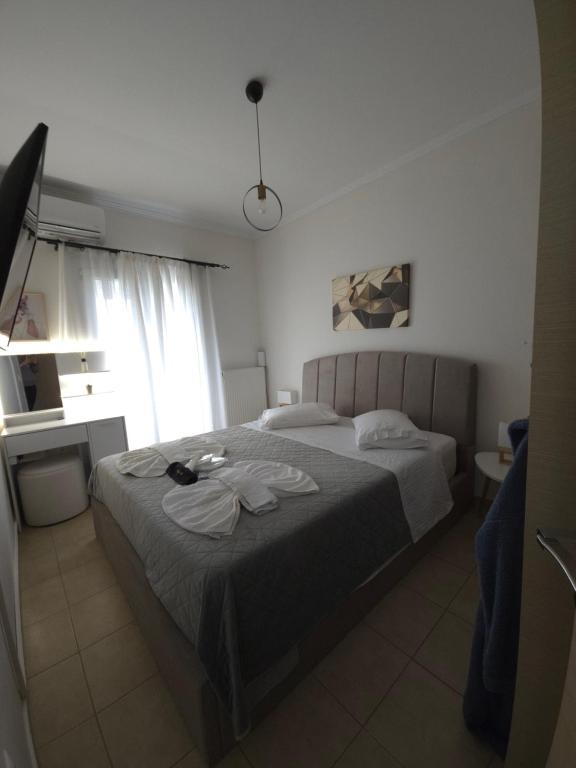 Postel nebo postele na pokoji v ubytování Villa Theo Corfu