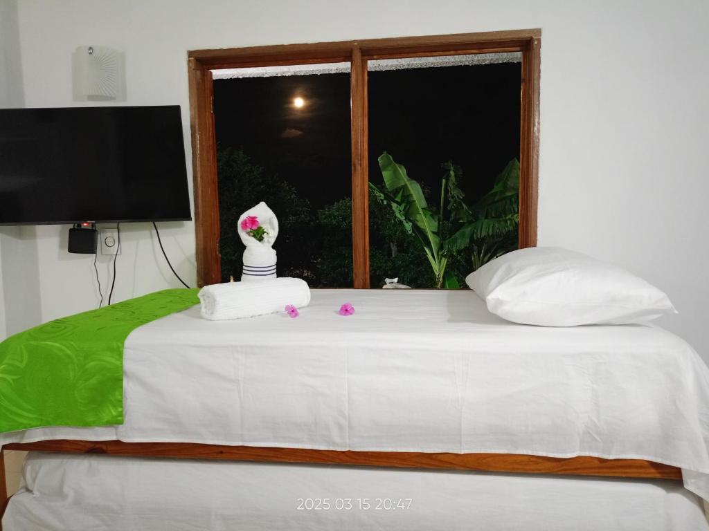 Postel nebo postele na pokoji v ubytování Posada Refugio de la Luna