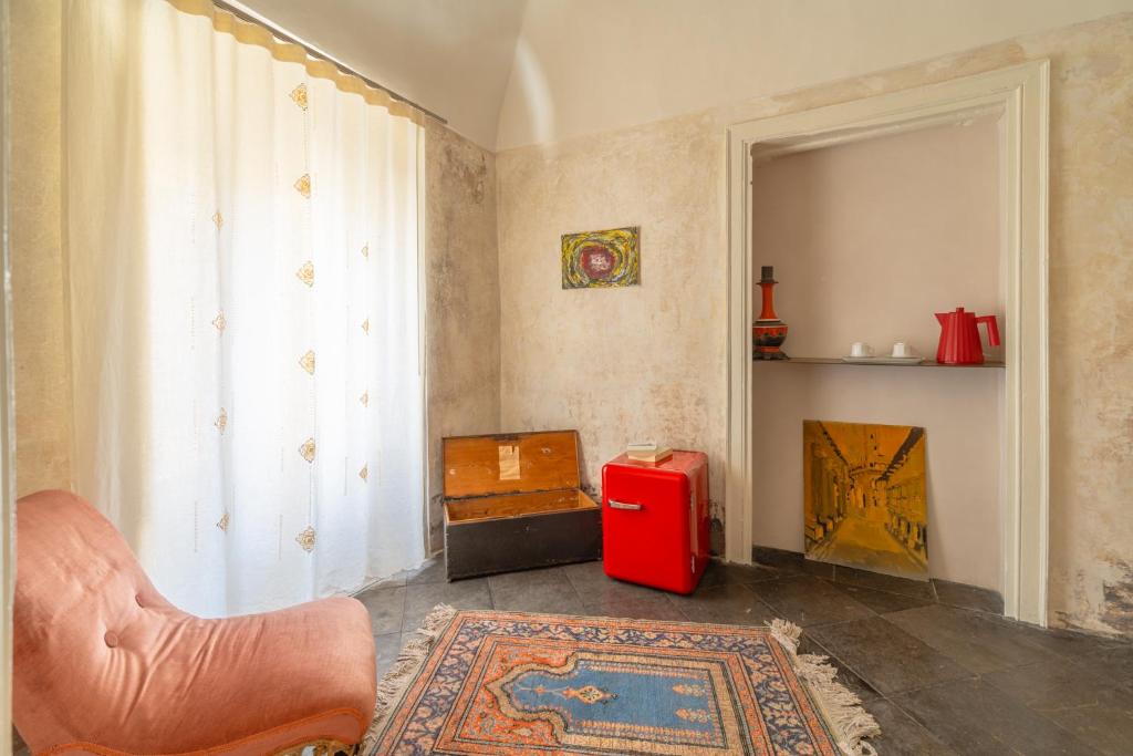 Posezení v ubytování P43 Sicilian Suites