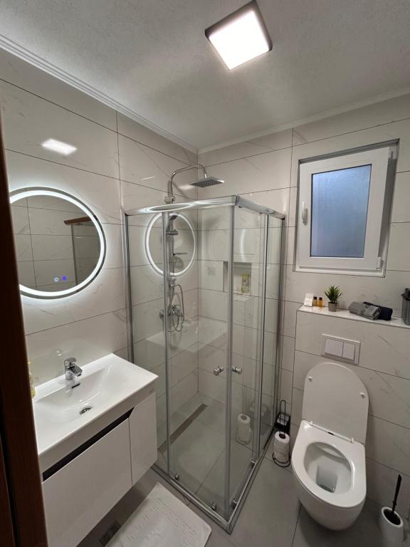 Koupelna v ubytování Apartmani Stars