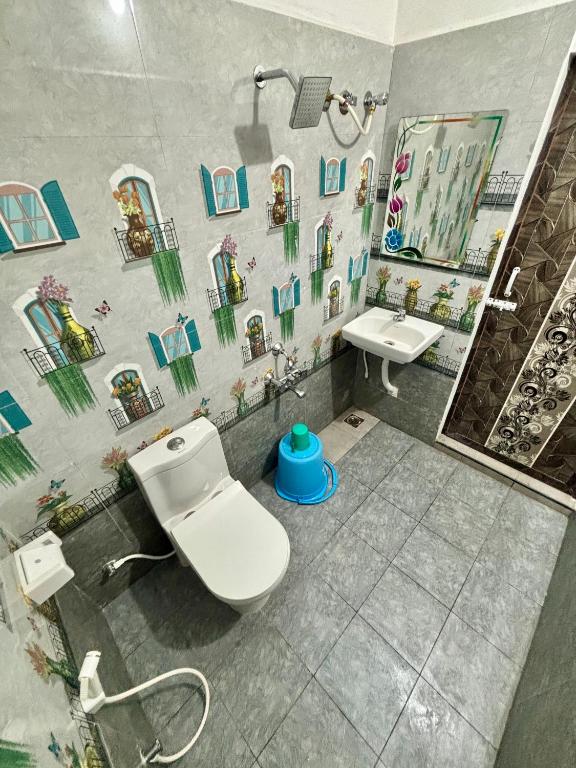 Koupelna v ubytování Le Oasis Auro'ra
