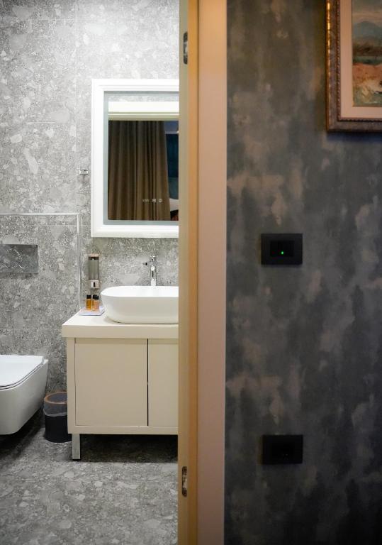 Koupelna v ubytování Le prince Rooms