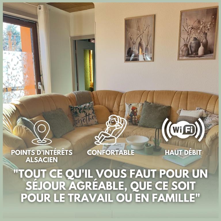 Grand appartement au cœur de la région alsacienne