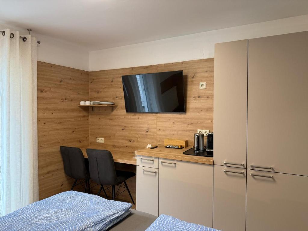 Kuchyň nebo kuchyňský kout v ubytování Gästehaus Rana