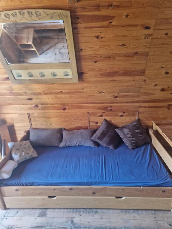 Postel nebo postele na pokoji v ubytování Chata Kožíšek
