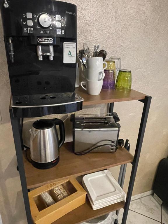 Kuchyň nebo kuchyňský kout v ubytování Gästehaus Sylvie