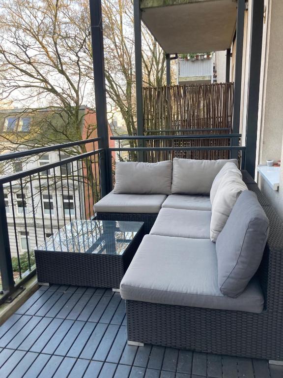 Balkón nebo terasa v ubytování Zentrales Zimmer mit eigenem Balkon