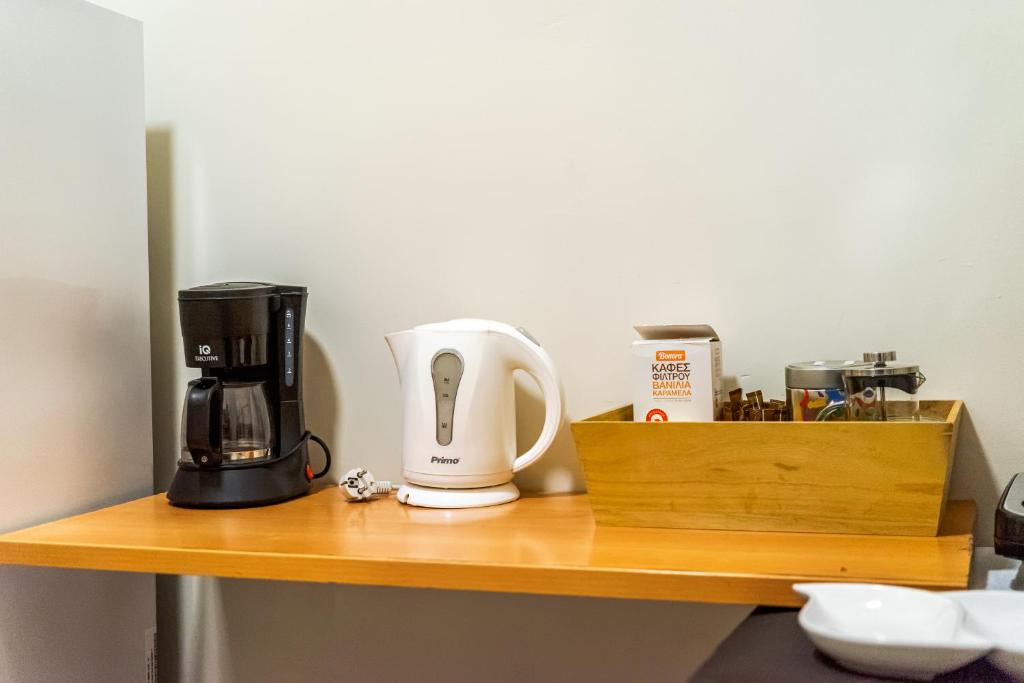 Coffee and tea making facilities at Zacharitsa APT at Acropolis up 4 guests by LODGESPOT