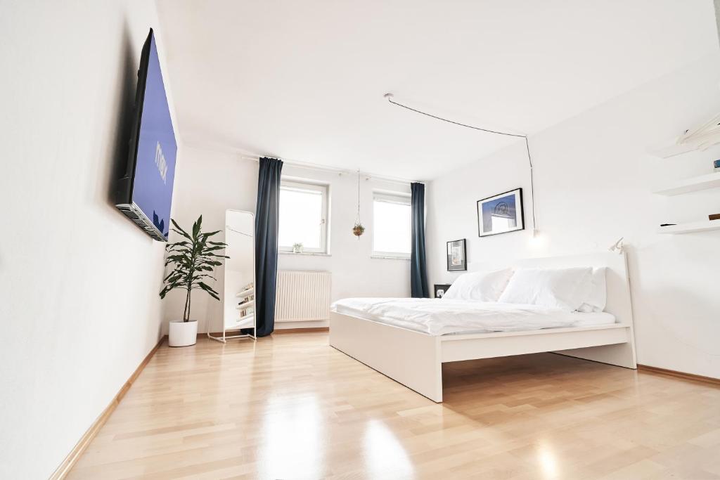Postel nebo postele na pokoji v ubytování Matic Spacious Modern Apartment