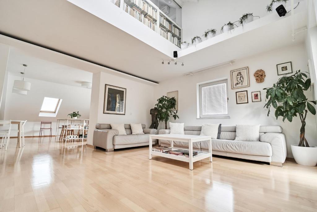 Posezení v ubytování Matic Spacious Modern Apartment