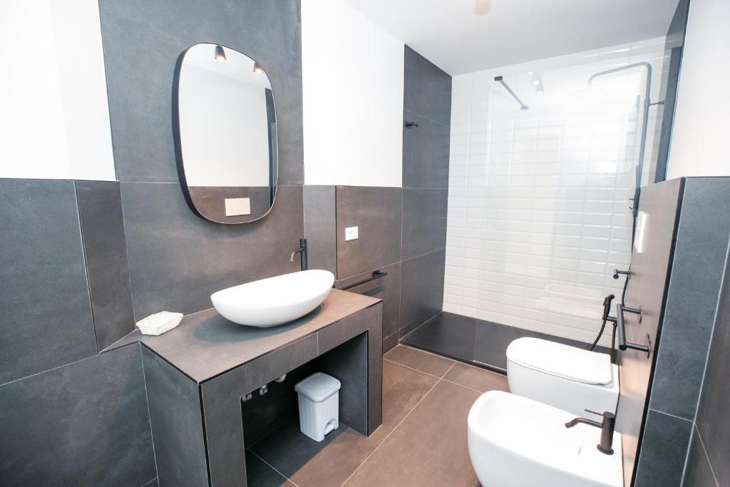 Koupelna v ubytování Hotel Brienz