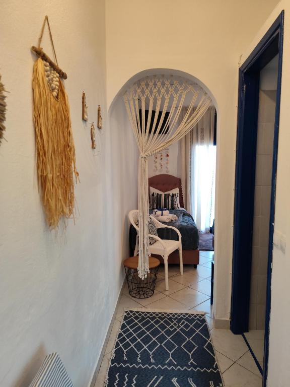 Postel nebo postele na pokoji v ubytování Mana mia Seaside Apartments