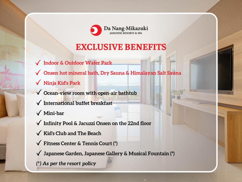 Special Offer - Deluxe Double Room with Ocean View - Onsen & Water Park Inclusive