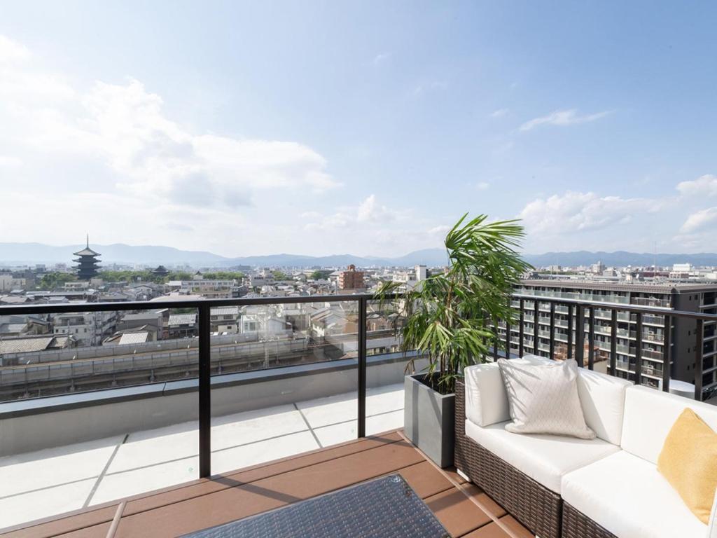 Balkón nebo terasa v ubytování Loisir Hotel Kyoto Toji