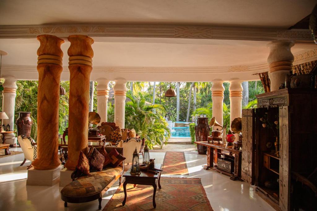 Posezení v ubytování African House Resort