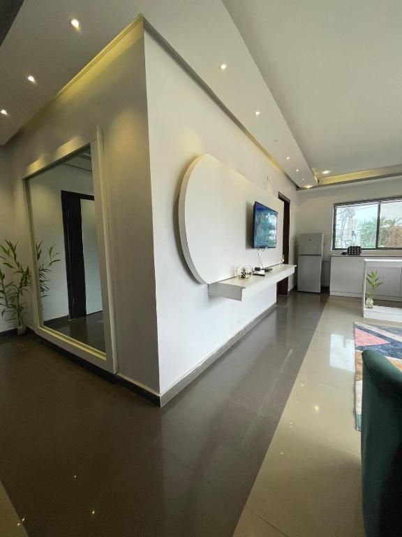 TV a/nebo společenská místnost v ubytování Apartment 1A