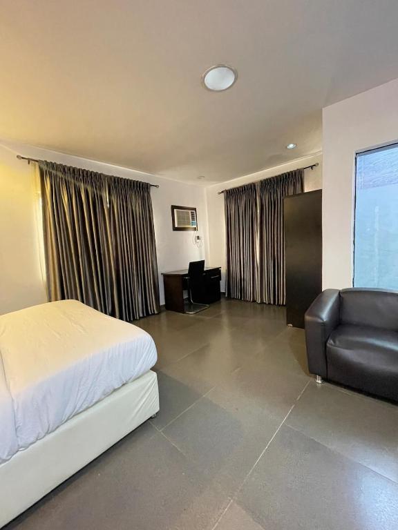 Postel nebo postele na pokoji v ubytování Apartment 1A