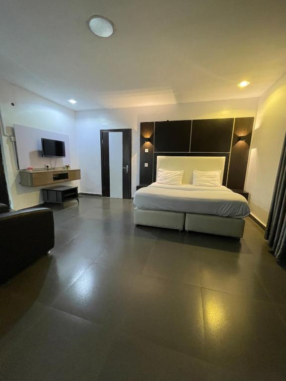 Postel nebo postele na pokoji v ubytování Apartment 1A