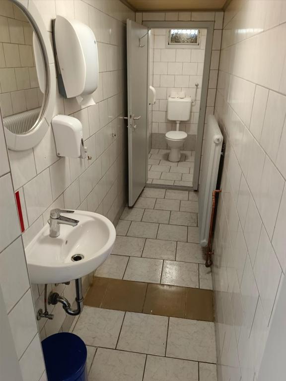 Koupelna v ubytování Arbeiterunterkunft in Kalchberg - Schnell erreichbar & gut ausgestattet