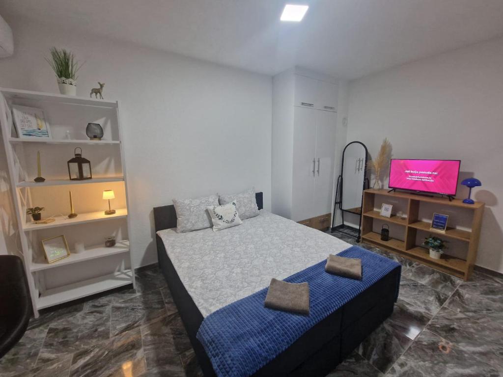 Μια τηλεόραση ή/και κέντρο ψυχαγωγίας στο Apartman Katić