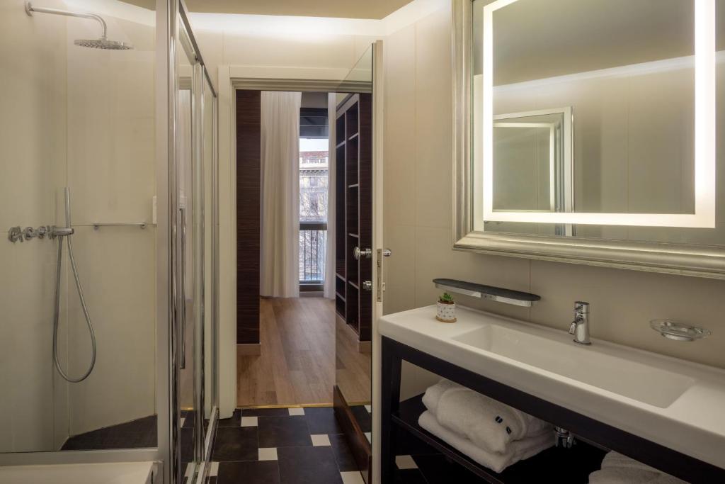 Koupelna v ubytování UNA HOTELS Cusani Milano