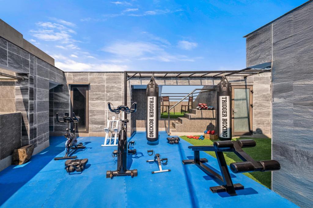 Fitness centrum a/nebo fitness zařízení v ubytování Hoi An Ocean Front Hotel